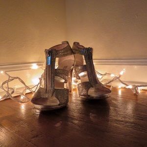 Micheal Kors Silver Heels